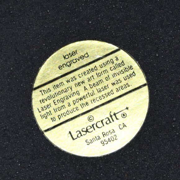 Vintage Lasercraft Coastline Laser Engraved Pen Holder 012-004 *No Pen Included* - Picture 6 of 6
